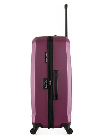 BlueStar Hardcase-trolley "Hagen" paars - (B)48 x (H)70 x (D)30 cm
