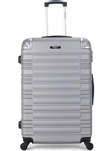 BlueStar Hardcase-trolley "Lima grijs - (B)47 x (H)75 x (D)29 cm
