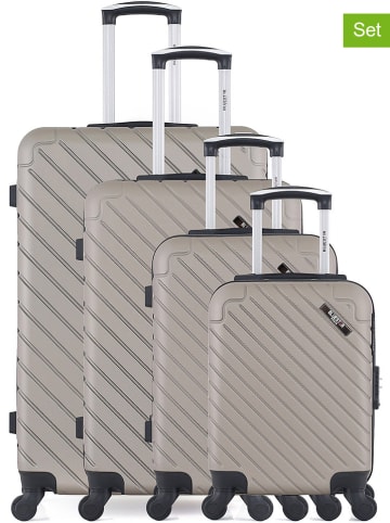 BlueStar 4-delige hardcase-trolleyset "Cite" beige