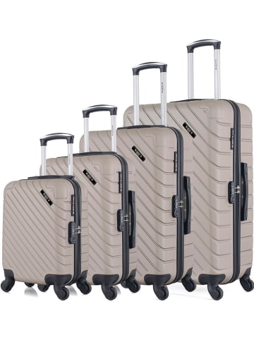 BlueStar 4-częściowy zestaw "Cite" w kolorze beżowym