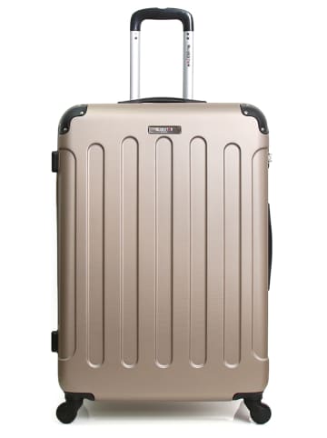 BlueStar 4tlg. Hardcase-Trolleyset "Madrid" in Champagner