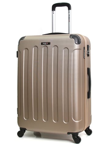 BlueStar 4tlg. Hardcase-Trolleyset "Madrid" in Champagner