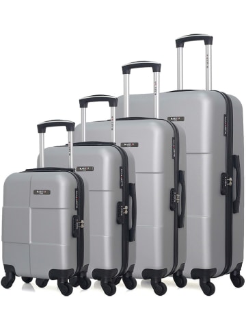 BlueStar 4-częściowy zestaw "Miami" w kolorze srebrnym