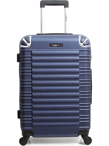 BlueStar 4tlg. Hardcase-Trolleyset "Lima" in Dunkelblau