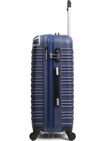 BlueStar 4-delige hardcase-trolleyset "Lima" donkerblauw