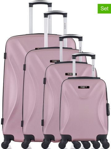 BlueStar 4tlg. Hardcase-Trolleyset "Garibaldi" in Lila