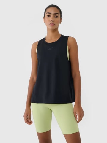 4F Top sportowy w kolorze czarnym