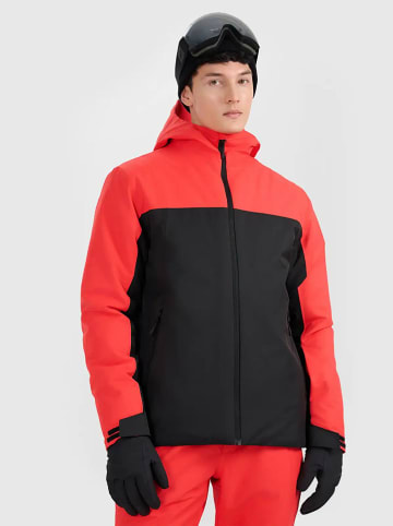 4F Ski-/ Snowboardjacke in Rot/ Schwarz