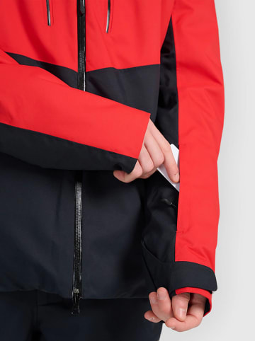 4F Ski-/ Snowboardjacke in Rot/ Schwarz
