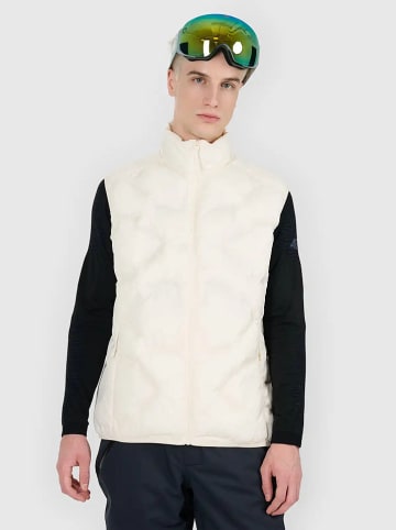 4F Doorgestikte bodywarmer crème