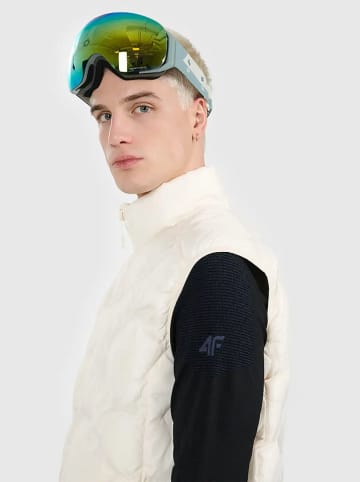 4F Doorgestikte bodywarmer crème