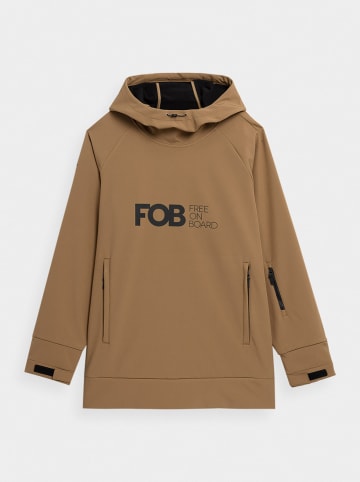 4F Ski-/snowboardhoodie lichtbruin