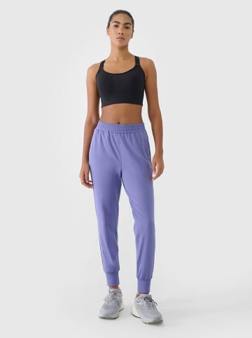 4F Sweatbroek paars/lichtblauw