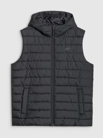4F Doorgestikte bodywarmer zwart