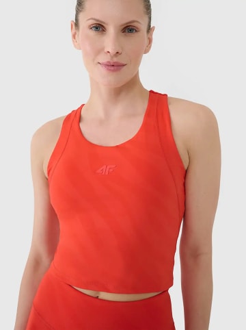 4F Top sportowy w kolorze czerwonym
