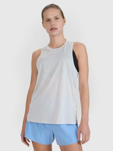 4F Top sportowy w kolorze białym