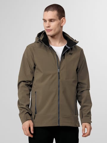 4F Softshelljas lichtbruin