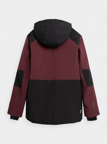 4F Ski-/snowboardjas bordeaux/grijs/zwart