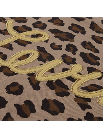 Levi's Kids Koszulka w kolorze jasnobrązowo-czarnym