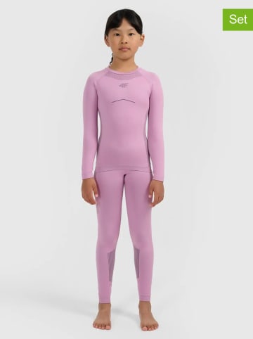 4F 2tlg. Thermowäsche-Set in Rosa