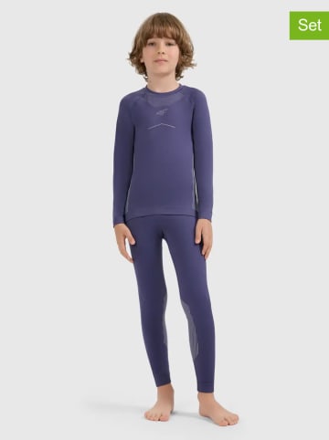 4F 2-delige thermo-ondergoed set blauw