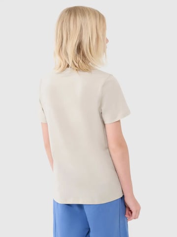4F Shirt in Beige/ Blau