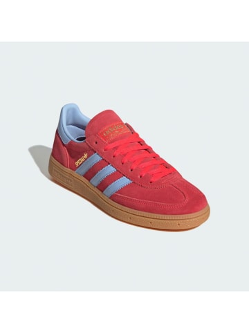 adidas Skórzane sneakersy "Handball Spezial" w kolorze czerwonym