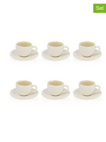 Ogo Living 6-delige set: koffiekoppen "Urus" beige - 90 ml