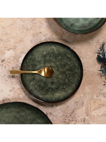 Ogo Living 6er-Set: Dessertteller "Grenada" in Grün - Ø 20,5 cm