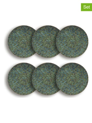 Ogo Living 6-delige set: dessertborden "Venus" groen - Ø 20 cm