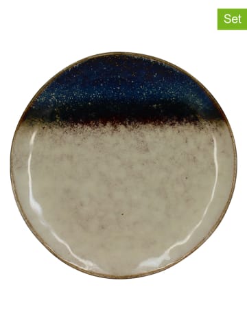 Ogo Living 6-delige set: dessertborden "Katanga" naturel - Ø 20,5 cm