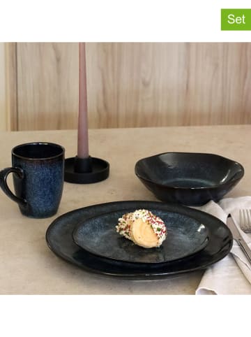 Ogo Living Talerzyki deserowe (6 szt.) "Costa" w kolorze szaro-niebieskim - Ø 21 cm