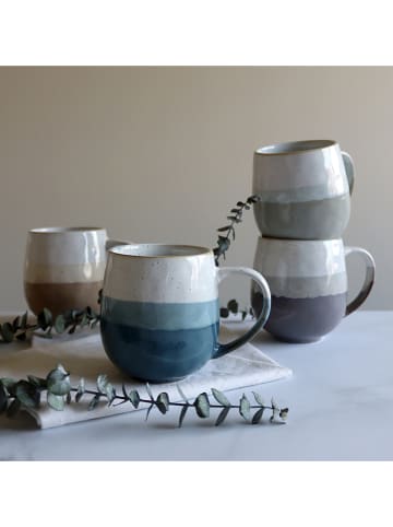 Ogo Living 6er-Set: Jumbotassen "Riga" in Grün - 440 ml