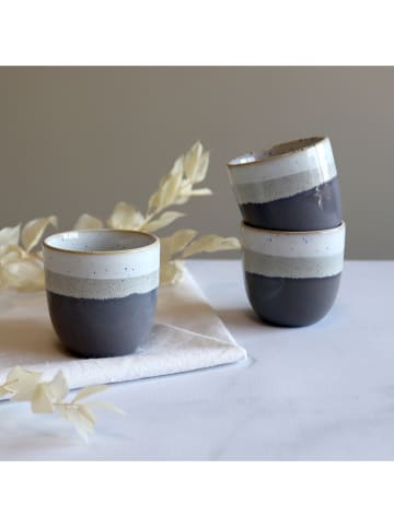 Ogo Living 6-delige set: espressobekers "Riga" bruin - 110 ml