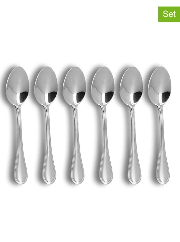 Ogo Living 6-delige set: roestvrijstalen dessertlepels "Filla" - (L)18,5 cm