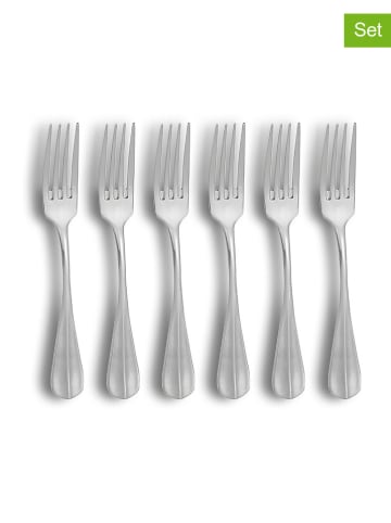 Ogo Living 6er-Set: Edelstahl-Menügabeln "Ares" - (L)20,5 cm