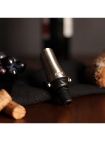 Ogo Living Ausschenk-Aufsatz in Silber/ Schwarz