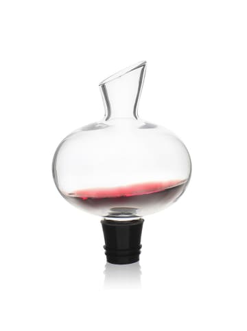 Ogo Living Wein-Dekanter in Transparent/ Schwarz