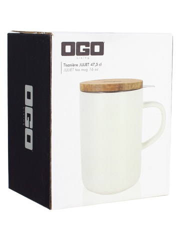 Ogo Living Theekop "Juliet" wit - 475 ml