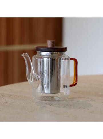 Ogo Living Teekanne in Transparent/ Rot - 550 ml