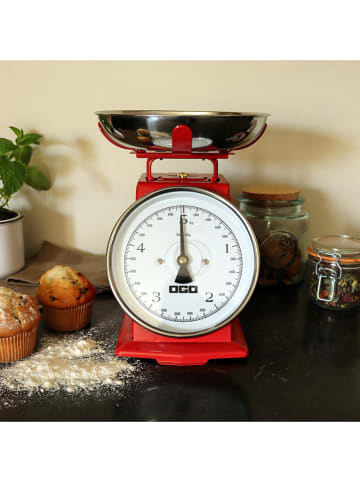 Ogo Living Waga kuchenna w kolorze czerwonym - 21 x 24,5 x 16,5 cm