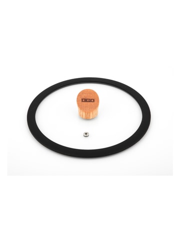 Ogo Living Pokrywka "Ector" w kolorze czarno-jasnobrązowym - Ø 20 cm