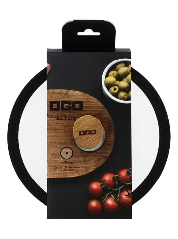 Ogo Living Pokrywka "Ector" w kolorze czarno-jasnobrązowym - Ø 20 cm
