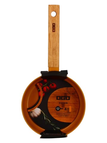 Ogo Living Rondel w kolorze jasnobrązowo-pomarańczowym - Ø 16 cm