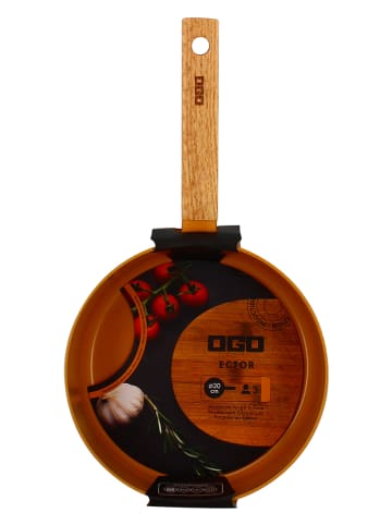 Ogo Living Rondel w kolorze jasnobrązowo-pomarańczowym - Ø 20 cm