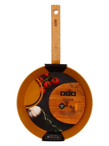 Ogo Living Pan "Ector" lichtbruin/oranje - Ø 24 cm