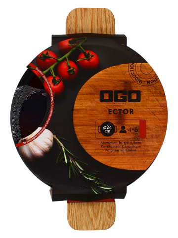 Ogo Living 2-częściowy zestaw "Ector" w kolorze czerwonym - Ø 24 cm