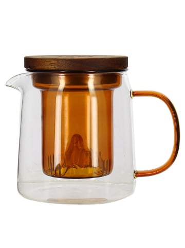 Ogo Living Teekanne in Transparent/ Orange