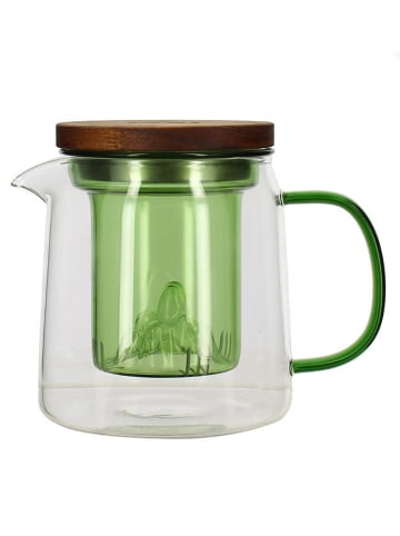 Ogo Living Teekanne in Transparent/ Grün
