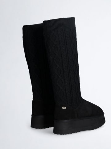 Liu Jo Leder-Stiefel "Jane" in Schwarz